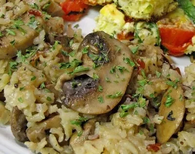 Savory Mushroom and Wild Rice Casserole Delight