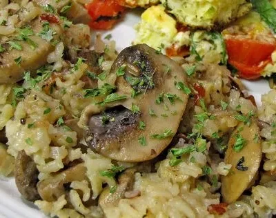 Savory Mushroom And Wild Rice Casserole Delight