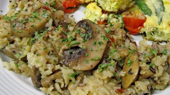 Savory Mushroom and Wild Rice Casserole Delight