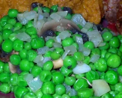 Savory Sauteed Sweet Peas And Mushrooms Recipe