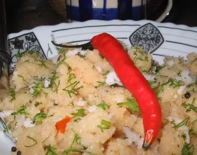 Savory Semolina Upma: A Traditional South Indian Breakfast Recipe