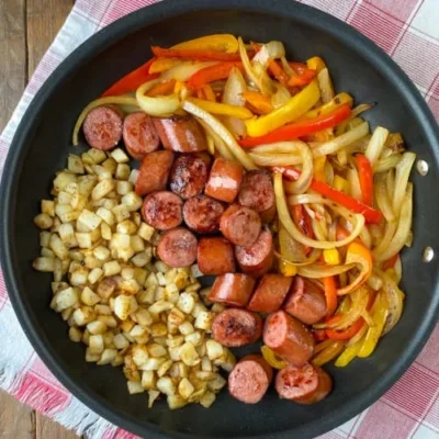 Savory Smoked Sausage And Vegetable Skillet