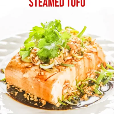 Savory Soy Sauce Infused Steamed Tofu Recipe
