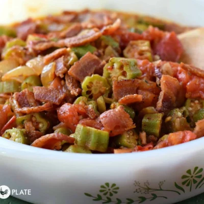 Savory Stewed Tomatoes With Okra Delight