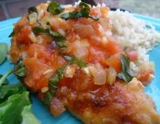 Savory Tomato Garlic Chicken Saut Recipe