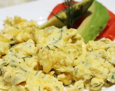 Scandinavian-Style Creamy Scrambled Eggs