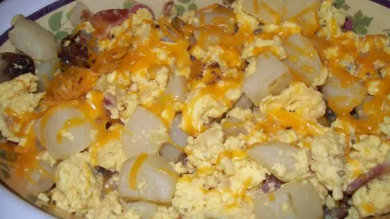 Scrambled Eggs/Bacon, Potatoes