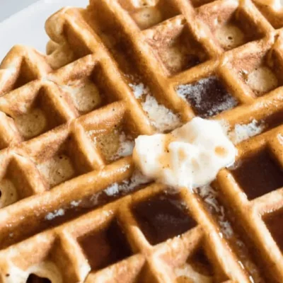 Scratch Eggnog Waffles