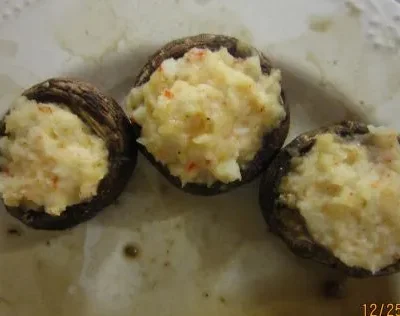 Seafood Stuffed Mushrooms