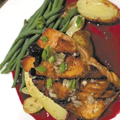 Seared Halibut With Walla Walla Spring Onions
