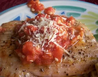 Seared Opah Moonfish With Vine-Ripe Tomato
