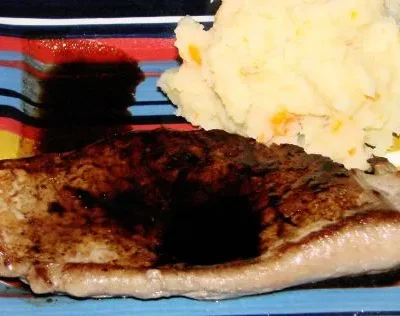 Seared Sirloin With Sweet Balsamic Sauce