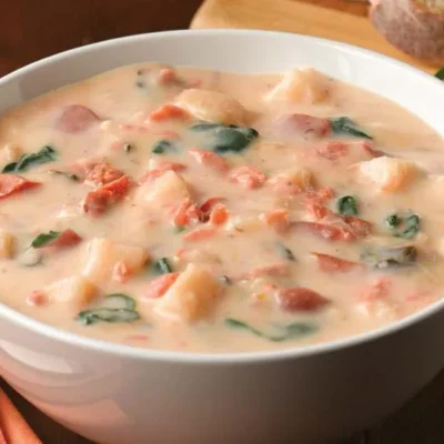 Seattle Smoked Salmon Chowder