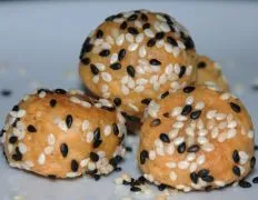 Sesame Cheddar Olive Poppers