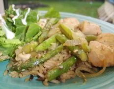 Sesame Chicken With Asparagus
