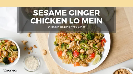 Sesame Ginger Chicken Lo Mein