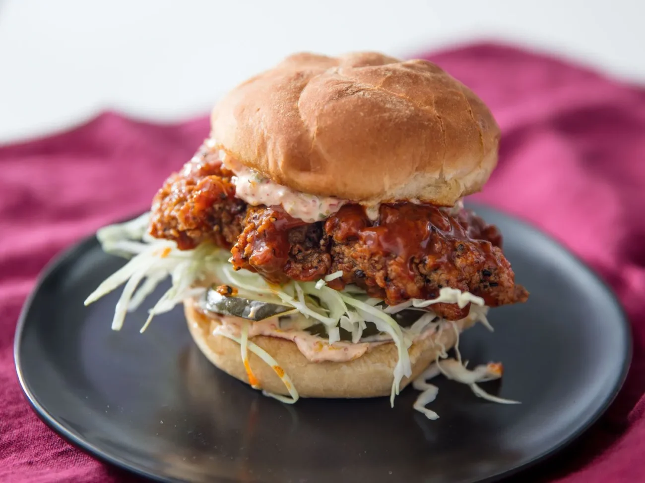 Sesame-Infused Spicy Orange Chicken Sandwich Recipe