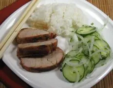 Sesame Pork With Thai Cucumber Salad