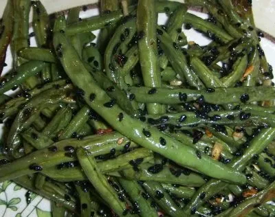 Sesame Roasted Green Beans