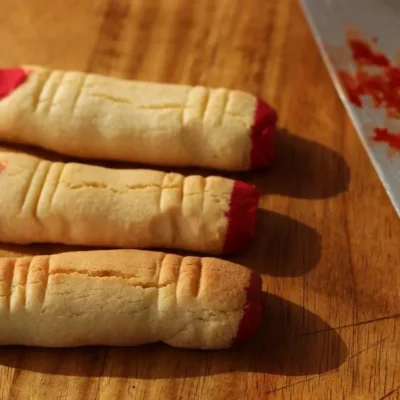 Severed Fingers Halloween Cookies