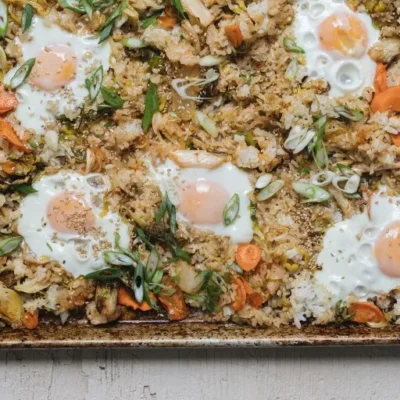 Sheet Pan Breakfast Fried Rice