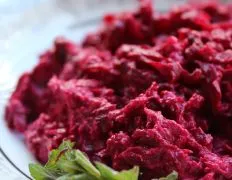 Shredded Beets With Thick Yogurt
