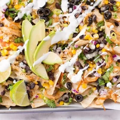 Shredded Chicken Nachos