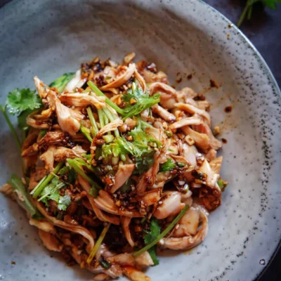 Shredded Chicken With Garlic Sauce