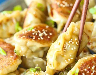 Shrimp Pot Stickers Dumplings