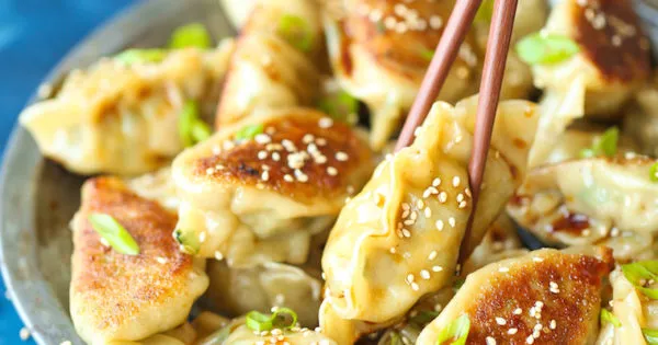 Shrimp Pot Stickers Dumplings