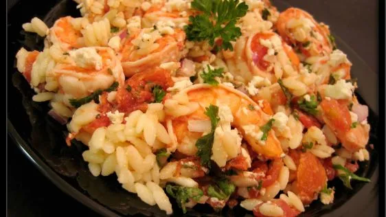 Shrimp W/Feta And Orzo