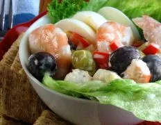 Shrimp/Prawns And Olives Salad