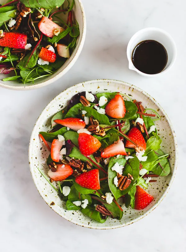 Simple Greens And Fruit Salad With