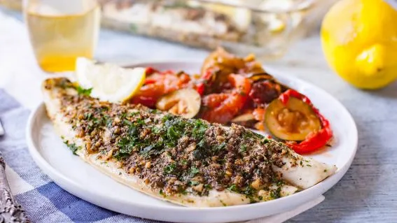 Simple Oven- Baked Sea Bass
