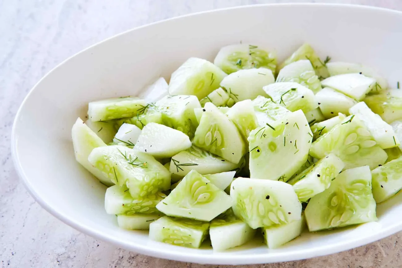 Simply, Simple Cucumber Slices In Vinegar