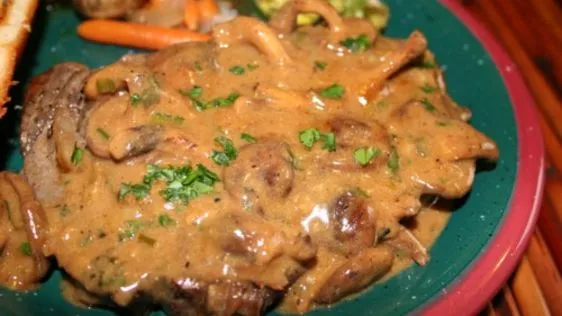 Sirloin Steaks With Creamy Sauce