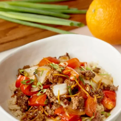 Sizzling Orange Beef Stir-Fry With Crisp Vegetables