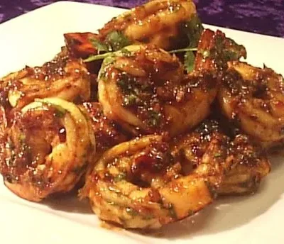 Sizzling Spicy King Prawn Delight