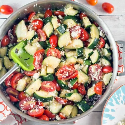 Skillet Mexican Zucchini