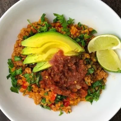 Skillet Taco Cauliflower Rice