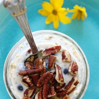 Skinny Pumpkin Overnight Oats In A Jar