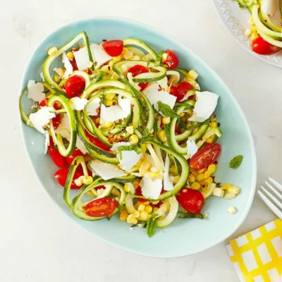 Sliced Tomatoes With Corn And Basil