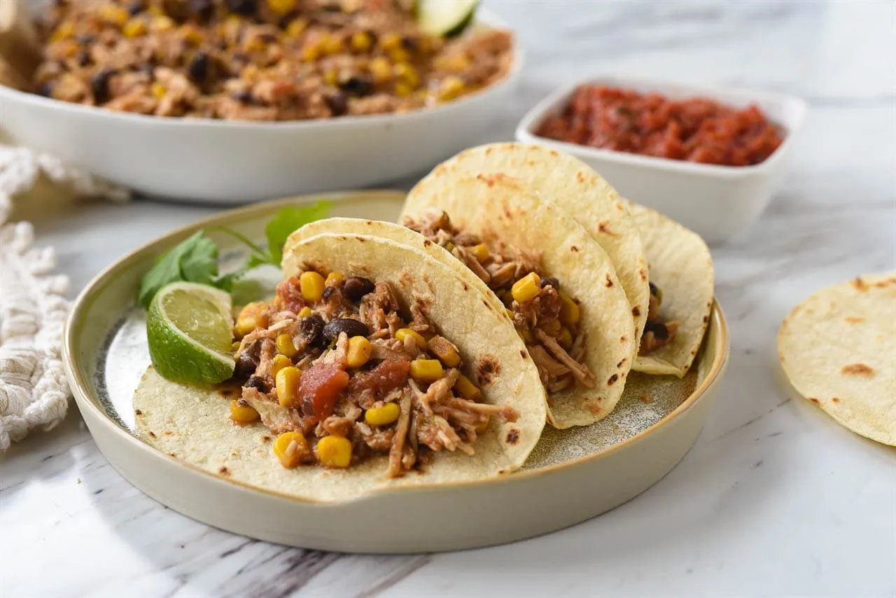 Slow Cooker Salsa Chicken With Black Beans And Corn