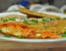 Smoked Salmon And Cream Cheese Omelet