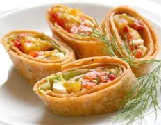 Spicy Feta and Mixed Pepper Roll-Up Delights
