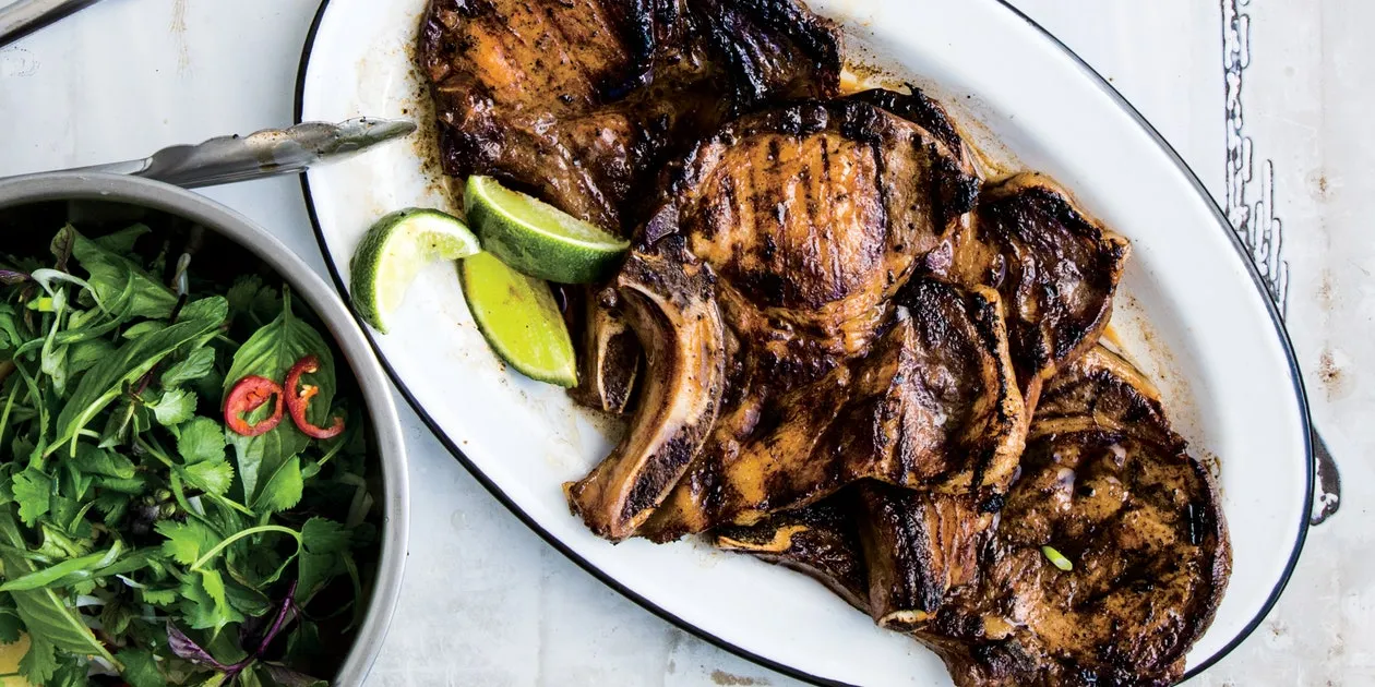 Succulent Thai-Inspired Grilled Pork Chops Recipe