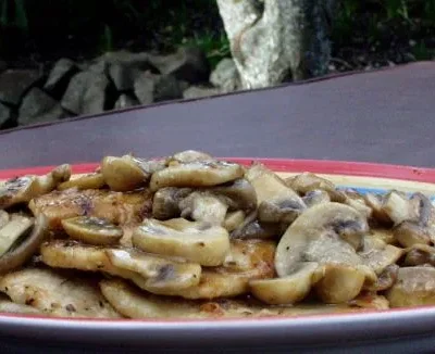 Succulent Turkey Fillet Smothered In Creamy Mushroom Sauce