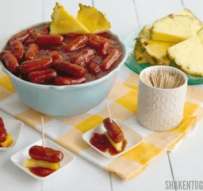 Tangy Sweet And Sour Glazed Mini Smokies Recipe