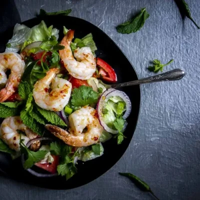 Thai-Inspired Spicy Shrimp Salad Recipe