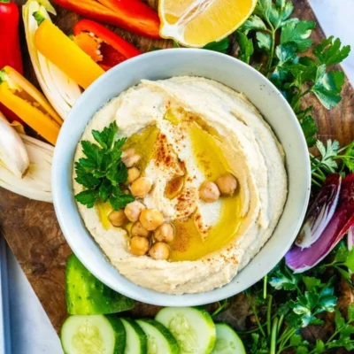 Ultra-Smooth Garlic Hummus Recipe